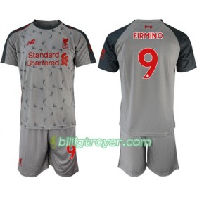 Billige Fotballdrakter Liverpool Firmino 9 Barn Tredjedraktsett 2018/19 Kortermet